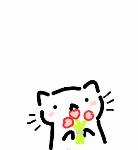 Telegram stiker «Cat» 💐