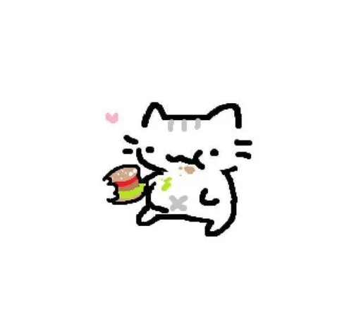 Cat sticker 🍔