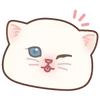 Эмодзи Telegram «Cat emoji kwii» 😜