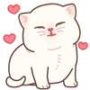 Емодзі Telegram «Cat emoji kwii» 🥰