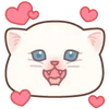 Эмодзи Telegram «Cat emoji kwii» 😍