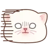 Эмодзи Cat emoji kwii 😨