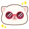 Telegram emojisi «Cat emoji kwii» 😎