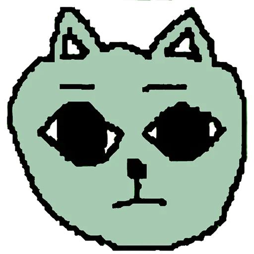Telegram stiker «Garo cat» 😐