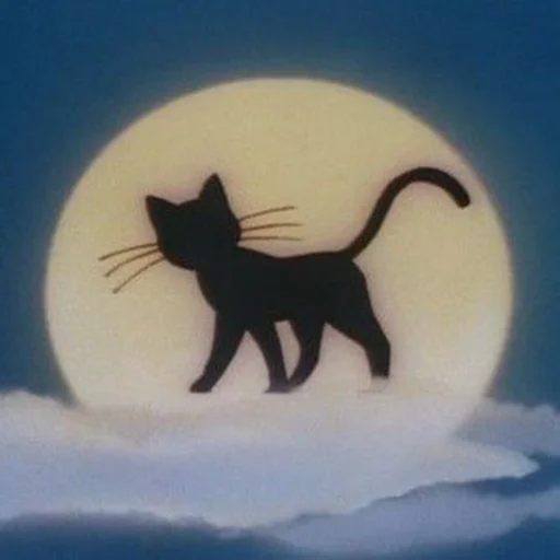 Стікер кошка Луна | сейлор мун 🌕