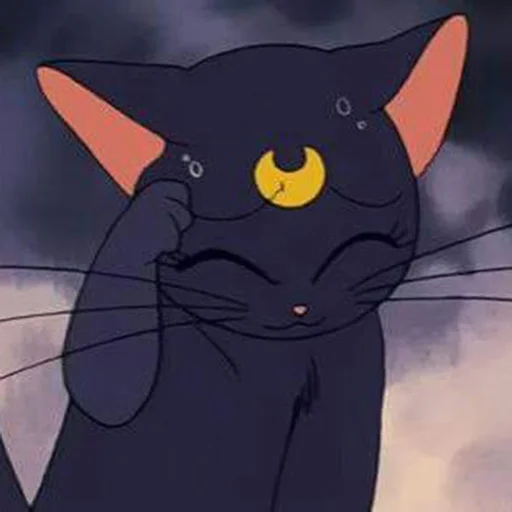 Эмодзи кошка Луна | сейлор мун 🤗