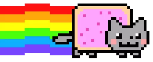 Telegram stiker «Nyan Cat» 😺