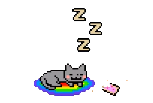 Стикер Nyan Cat 😴