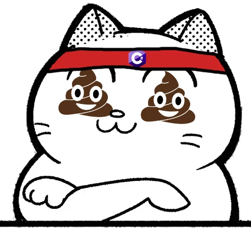 Емодзі Catting cat 💩