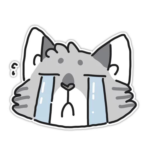 Telegram stiker «Mini Cats» 😭