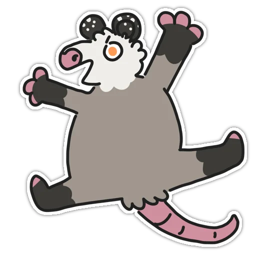 Opossums stiker 👻