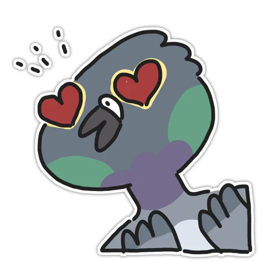 Telegram Sticker «Pigeons» 😍