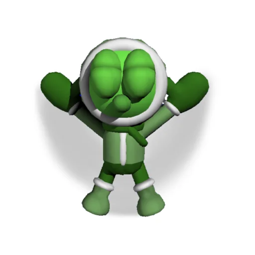 charlie and greenly 3D emoji ❄️