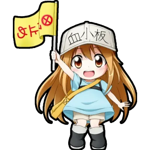 Telegram stikerlari chibi anime character