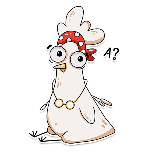 Telegram stickers Chiken Valentina