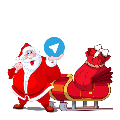 Telegram Sticker «Christmas Telegram» 🎁