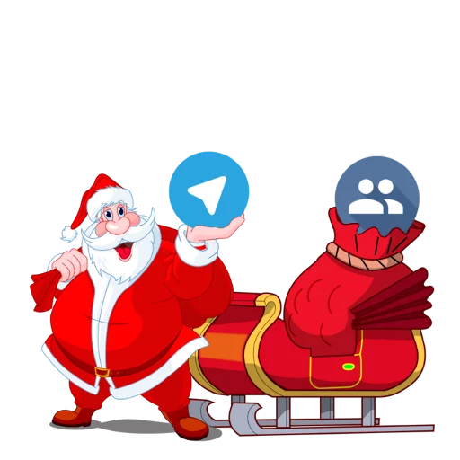 Стікер Telegram «Christmas Telegram» 🎁