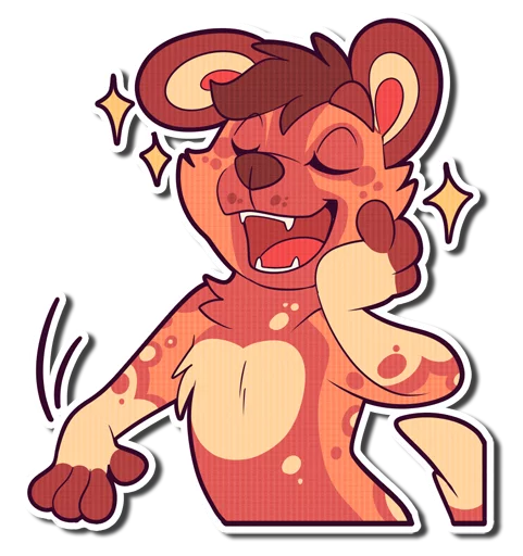 Telegram Sticker «Cinnamon Wild Dog» ✨