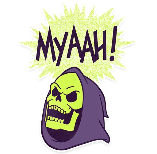 Telegram Sticker «Skeletor» 😀