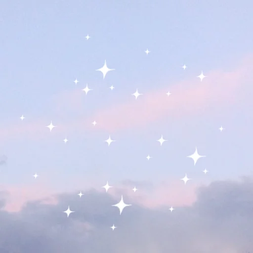 Clouds & Stars sticker ☁️