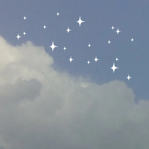 Clouds & Stars sticker ☁️
