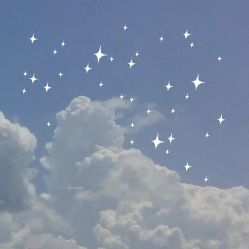 Telegram Sticker «Clouds & Stars » ☁️
