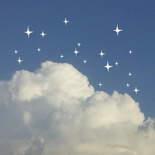 Telegram Sticker «Clouds & Stars» ☁️