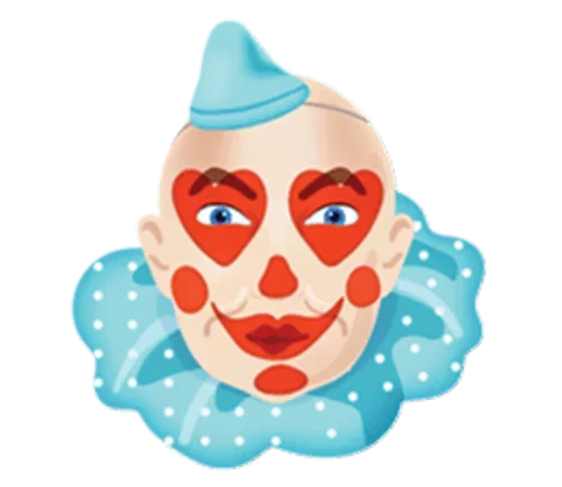 Telegram stickers Clown