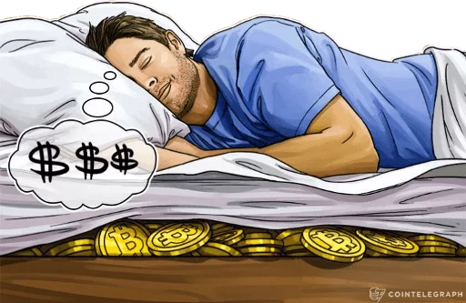 Стикер Cointelegraph and more 😴