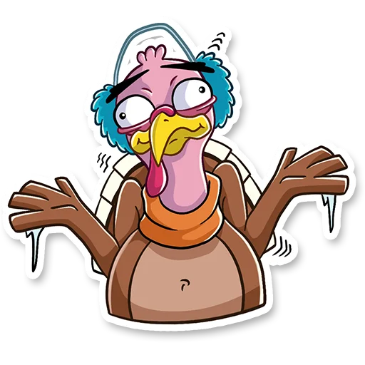 Telegram Sticker «cold_turkey» 🤷‍♂️