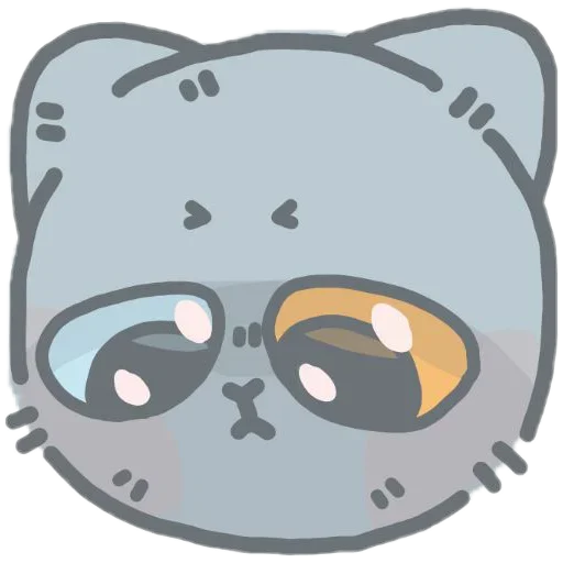 Telegram Sticker «colored emotions kittens» 😔
