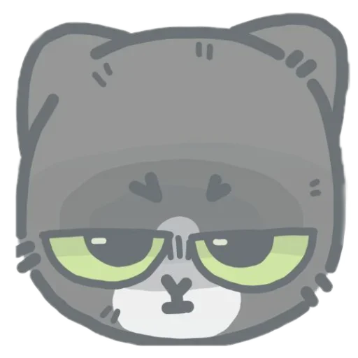 Telegram Sticker «colored emotions kittens» 😒