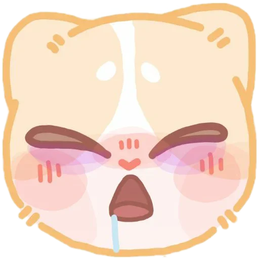 colored emotions kittens sticker 🤒