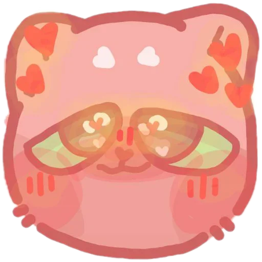 colored emotions kittens sticker 🥰