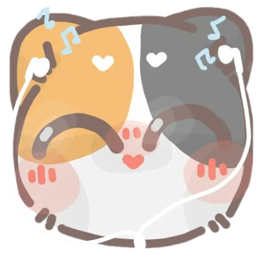 colored emotions kittens sticker 🎧