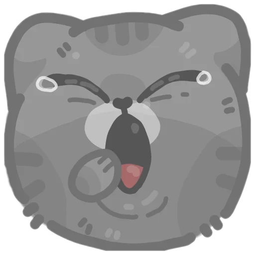 colored emotions kittens emoji 🥱
