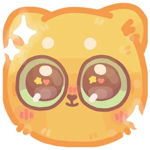 colored emotions kittens emoji 🤩