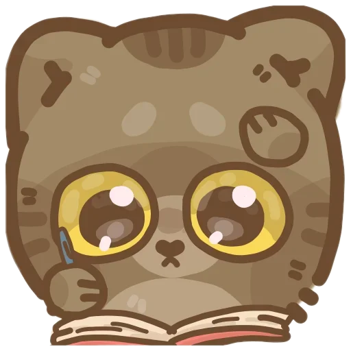 Telegram stiker «colored emotions kittens» 📖