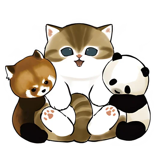 Панда и Нян sticker 😊