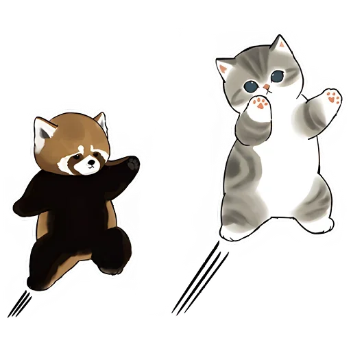 Панда и Нян emoji 😎
