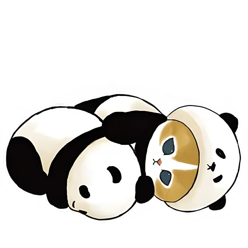 Telegram Sticker «Панда и Нян» 😴