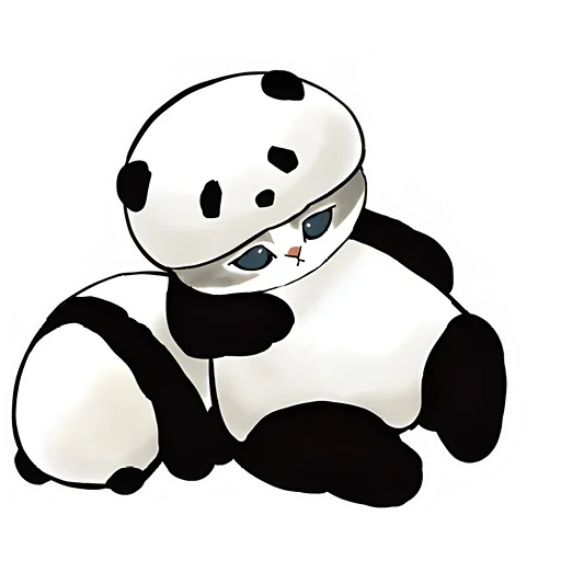 Telegram stiker «Панда и Нян » 🙁