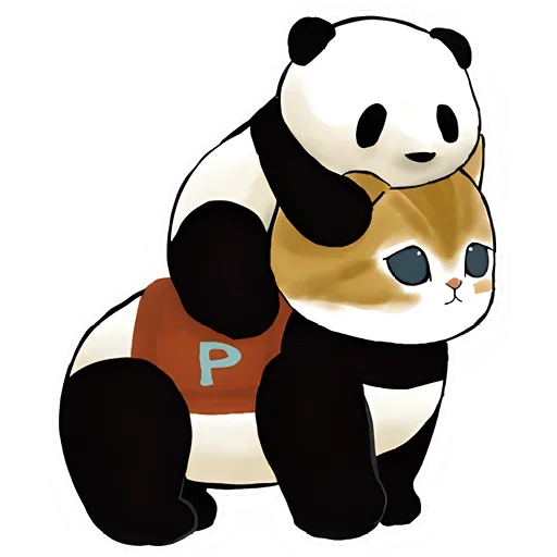 Стікер Telegram «Панда и Нян» ☺️
