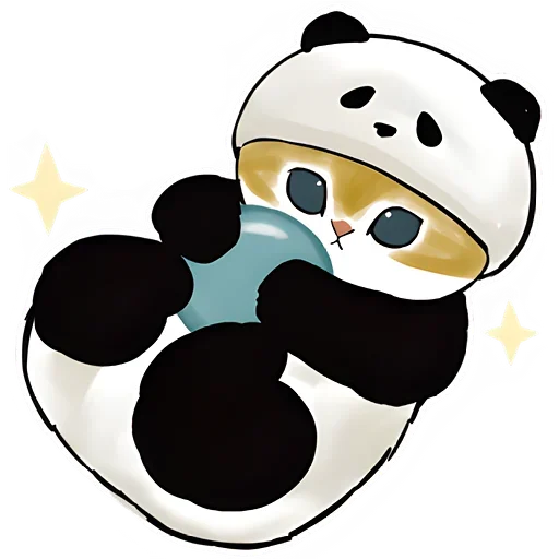 Telegram stiker «Панда и Нян» 🤪