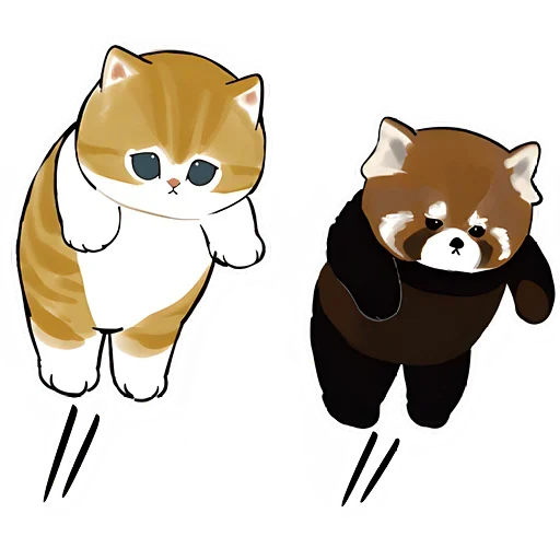 Telegram stiker «Панда и Нян » 😎