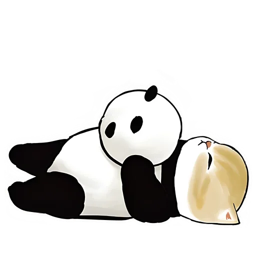Панда и Нян emoji 😴