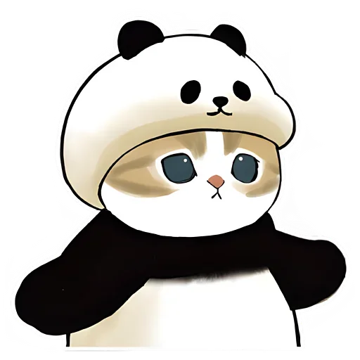 Панда и Нян emoji 😐