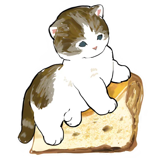 Стикер Telegram «Сладкие котята» 🍞