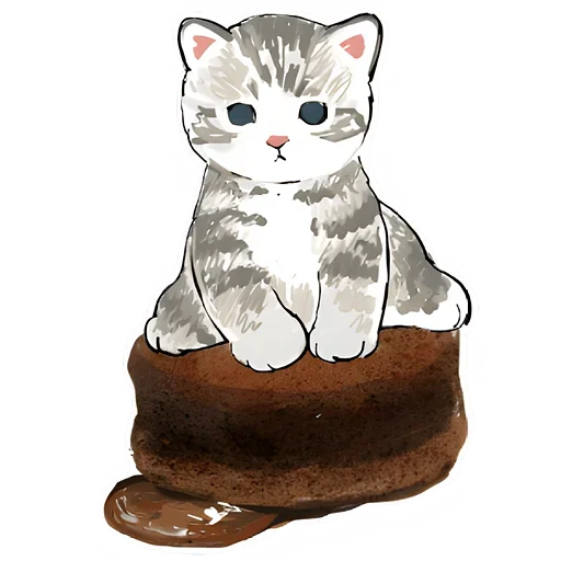 Стікер Telegram «Сладкие котята» 🍰