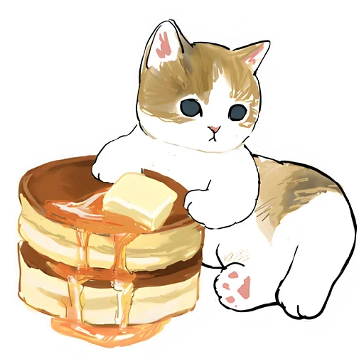 Telegram stiker «Сладкие котята» 🥞